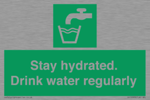 Stay hydrated. Drink water regularly 